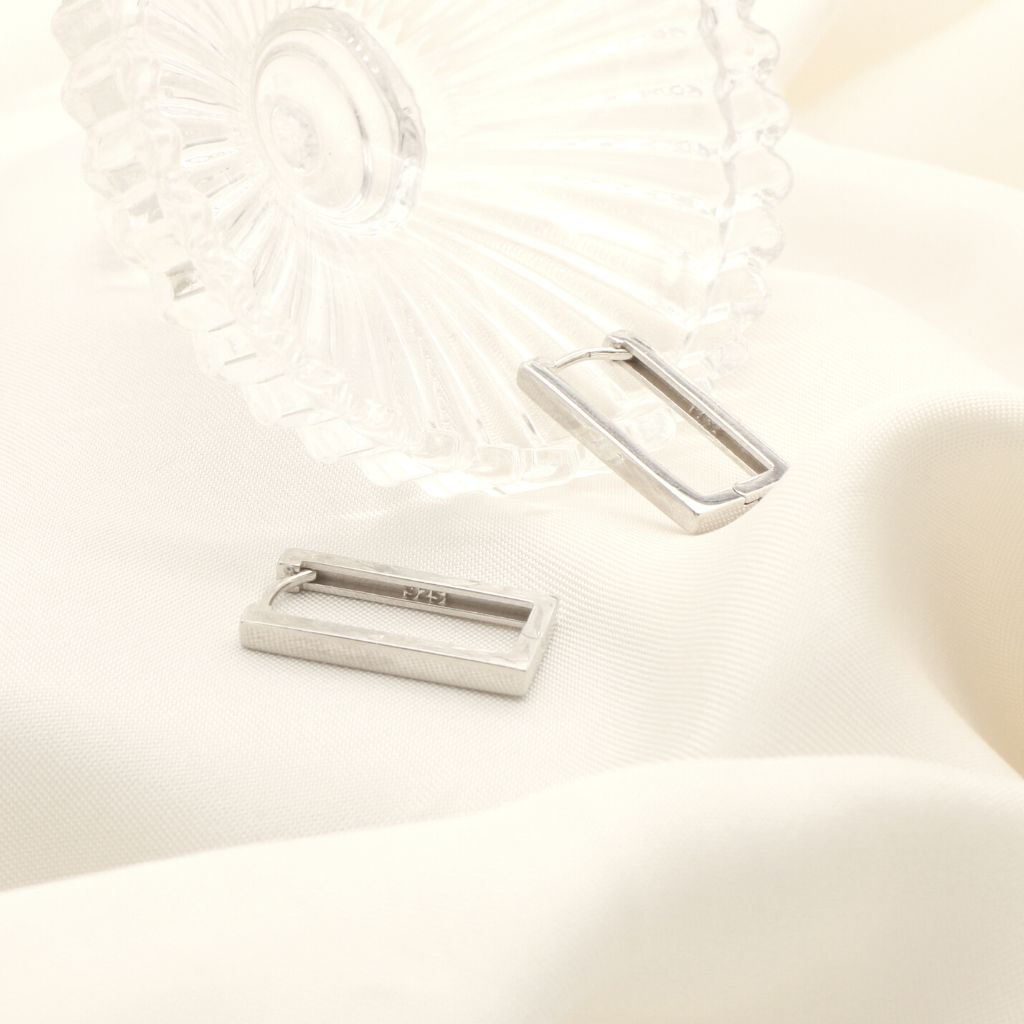 Cercei Argint Huggie Hoops 2cm