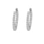 Cercei Argint Veriga Round Tennis cu Pietre Zirconia