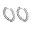 Cercei Argint Veriga Round Tennis cu Pietre Zirconia