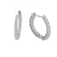 Cercei Argint Veriga Round Tennis cu Pietre Zirconia