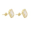 Cercei Aur 14k Floare cu Email 1cm