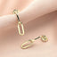 Cercei Aur 14k Modern Chain