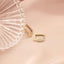 Cercei Aur 14k Tip Huggie Hoops cu Pietre Zirconia