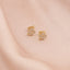 Cercei Aur 14k Trifoi Good Luck cu Pietre Zirconia