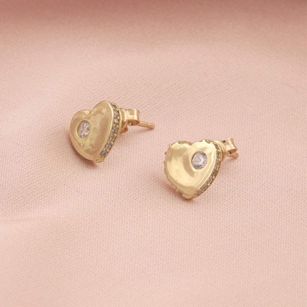 Cercei Aur 9k Twinkle Hearts