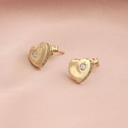 Cercei Aur 9k Twinkle Hearts