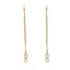 Cercei Fir Dublu Aur 14k Infinit