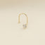 Cercel Piercing Nas Aur 14k cu Piatra Zirconia