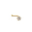 Cercel Piercing Nas din Aur 14k cu Piatra Zirconia