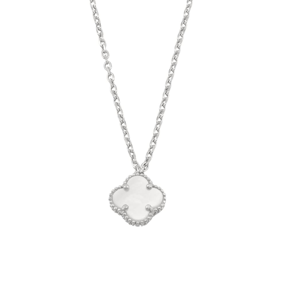 Lant Argint Floare cu Sidef 1 cm