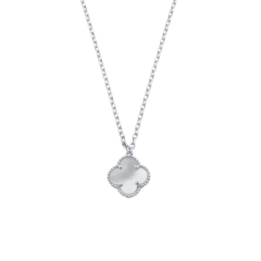 Lant Argint Floare cu Sidef 1 cm