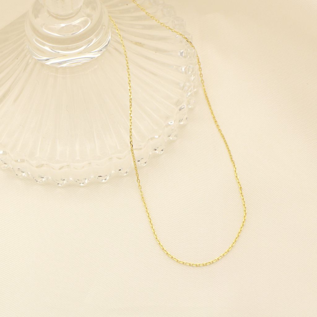 Lant Aur Galben 14k Clasic cu Zale 1mm