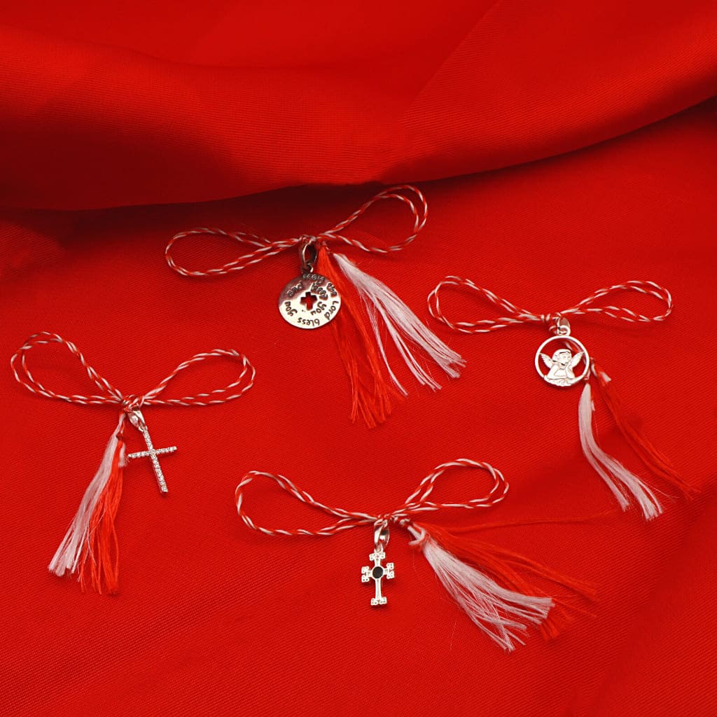 Pandantiv Argint Cruce Simpla cu Pietre Zirconia